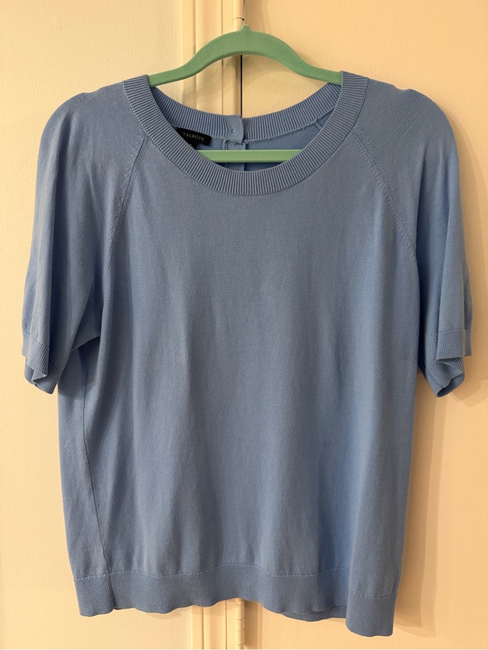 Talbots Powder Blue Short-Sleeve Knit Tee